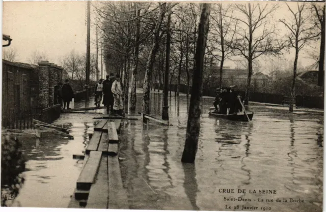CPA Crue de la Seine - Saint-Denis - La rue de la Briche - January 28 (296485)