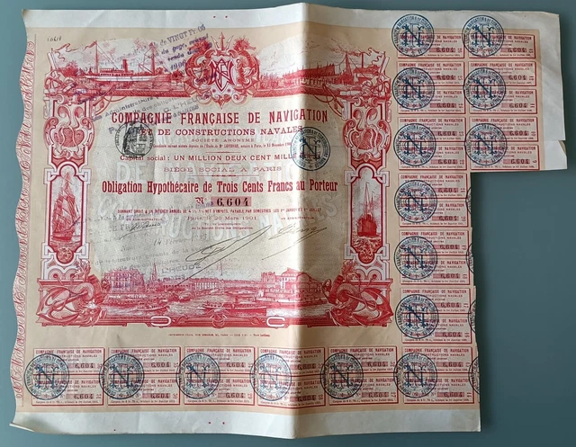 Compagnie Francaise De Navigation Et De Constructions Navales  1901