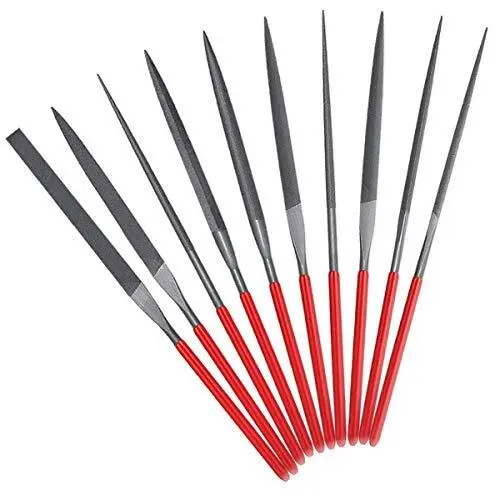 10Pcs Needle File Set - Mini Diamond Needle File Set(6" Total Length 150 Grit