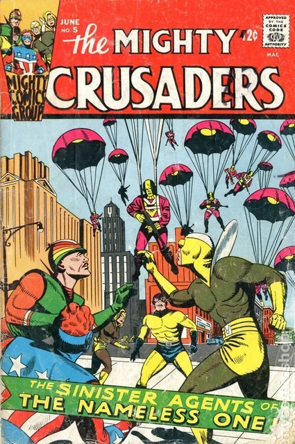 Mighty Crusaders #5 VG 1966 Stock Image Low Grade