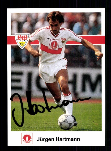 Autogrammkarte Dieter Hoeneß VfB Stuttgart 1990-91 - Original Signiert