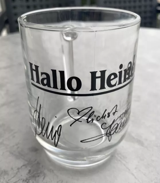 HEINO Glas Henkelglas TV-Sendung SAT 1 „HALLO HEINO“ 0,25 l *** NEU