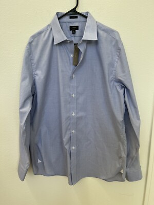 NWT J. Crew men's 17 - 36 Slim Fit Frost Blue Ludlow Cotton Elastin NEW