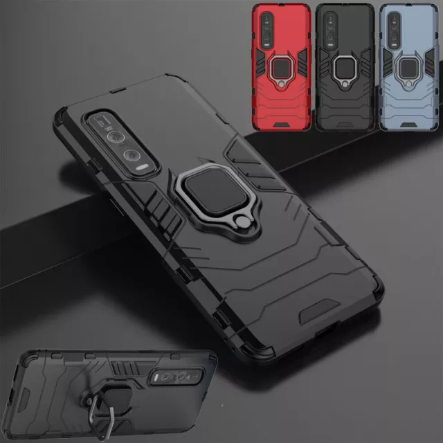 Shockproof Stand Case Ring Cover For OPPO Find X2 Lite Neo X3 Pro X5 A54s A53s