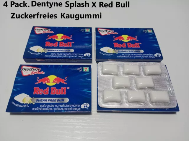 4 gomme da masticare Dentyne Splash X Red Bull, senza zucchero, al gusto di frutta