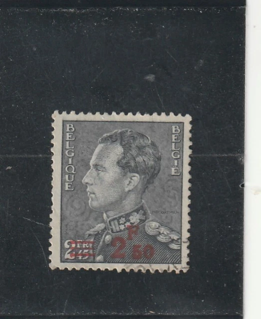 L5570 BELGIQUE timbre Y&T N° 478 de 1938 "  Leopold III " Oblitéré