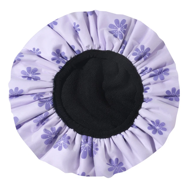 Sombrero de baño impermeable resistente a salpicaduras tres capas sombrero de baño fibra ultrafina
