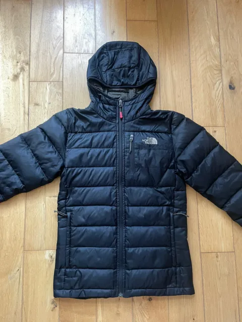 The North Face Aconcagua 550 Down Insulated Quilted Hooded Jacket - XS - Black