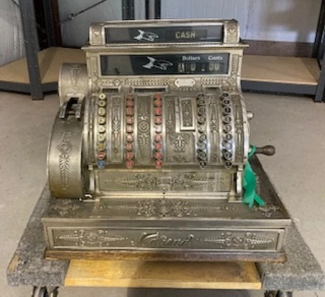 Antique Brass National Cash Register Model #452