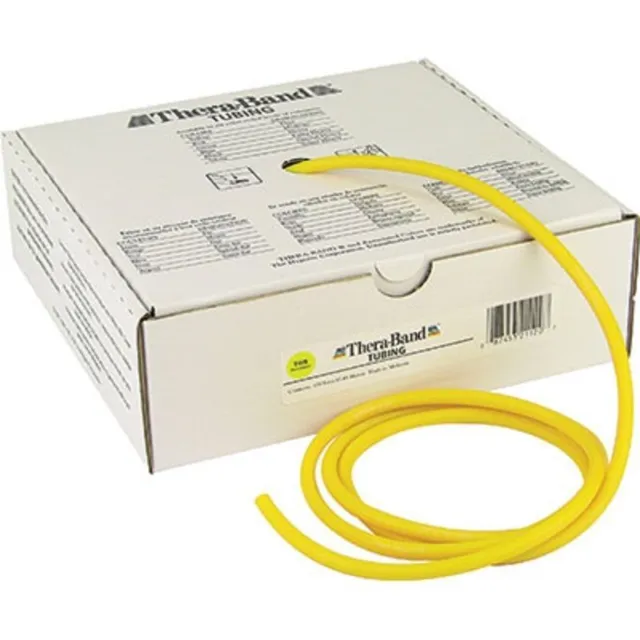 Thera-band Yellow Tube By The Foot Theraband Resistance Band Yoga AUTHENTIC New!