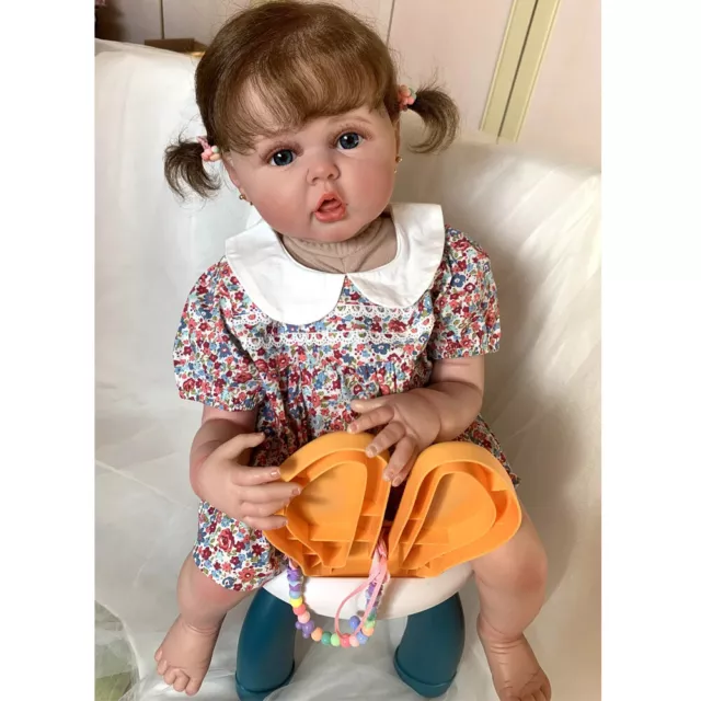 Real Baby Handmade Lifelike Reborn Dolls Newborn Toddler Girl Toys Vinyl Gift