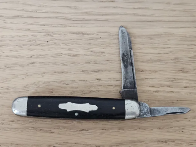 Vintage EC Simmons Keen Kutter  Folding Pocket Knife 2 Blade Jack Knife Mark V