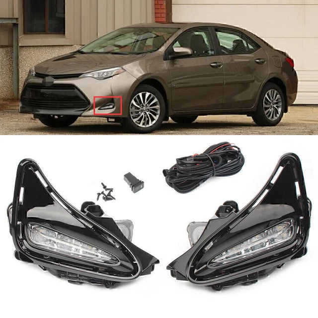 Luce di marcia diurna LED guida diurna adatta per Toyota Corolla 2017-2018