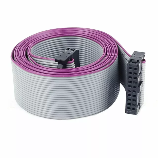 2.54mm Pitch IDC 20-Pin F/F Connector Extension Flat Ribbon Cable 148cm Length