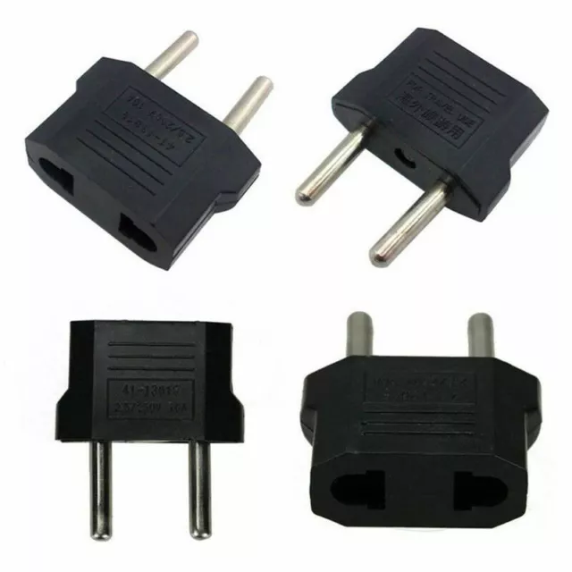 US USA To EU Europe EURO AC Power Wall Plug Travel Charger Adapter Converter Z61