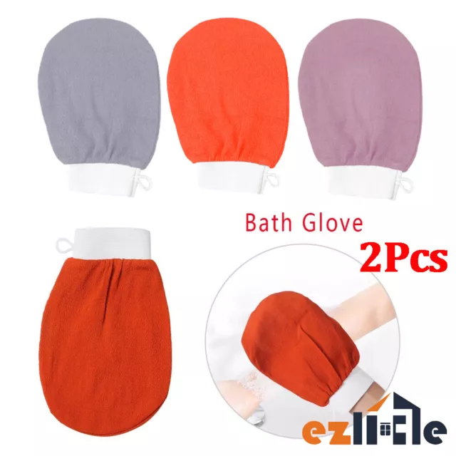 GENUINE Viscose Moroccan Kessa Exfoliating Glove Mitt Towel Hammam Shower Bath