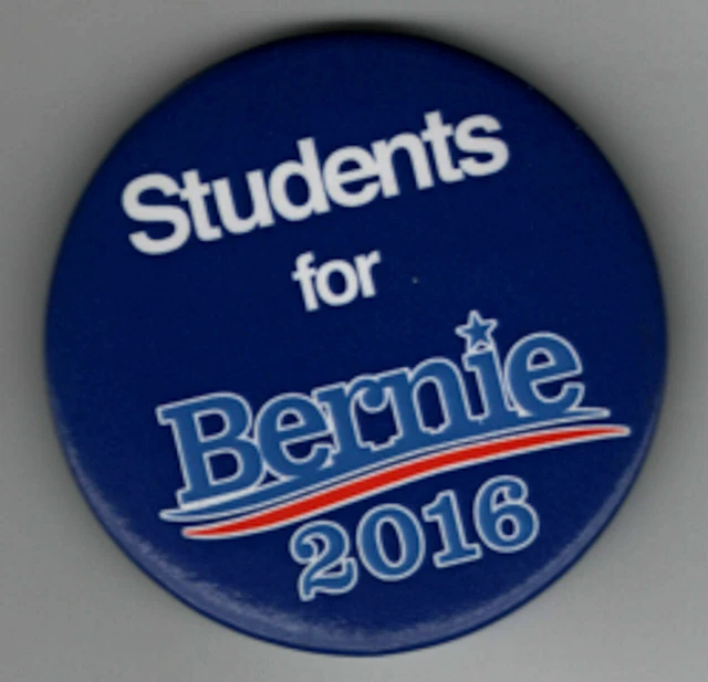 Political Pin 2016 Bernie Sanders Pin Students for Bernie Pin