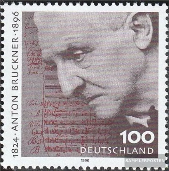 BRD (BR.Deutschland) 1888 (kompl.Ausg.) FDC 1996 100.Todestag von Bruckner