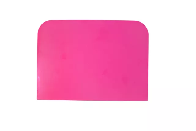 Pink Pastry Bread Dough Pizza Cooking Baking Scraper 14cm x 10cm. UK Made. S7336