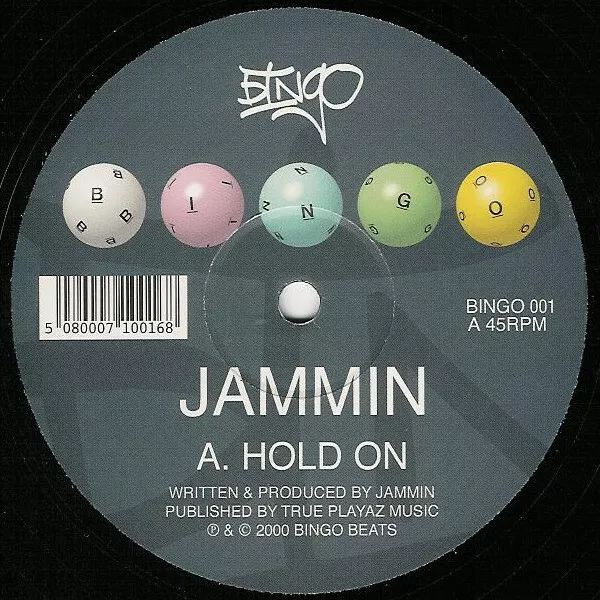 'Jammin' - Hold On / Distraction' 12" Breaks, UK Garage, Breakbeat Oct 2000 G+/G