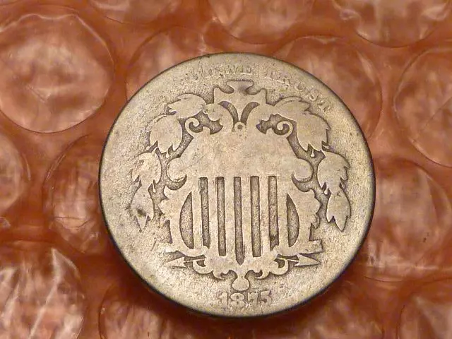 1875 Shield Nickel Semi-Key-Date #2