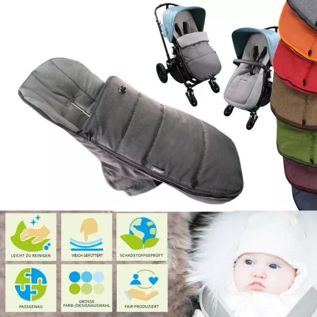 Sac à pieds d'hiver BAMBINIWELT pour poussette BUGABOO coussin de siège FLEECE (Mod.K)