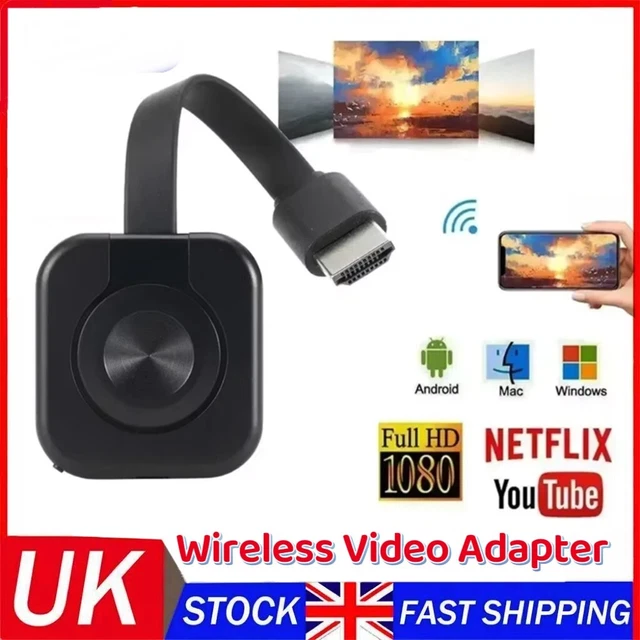 Dispositivo Chromecast 4K WiFi 2025 - Stream Musica, Foto E Video Da Telefono A TV
