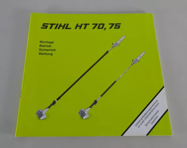 Istruzioni D'Uso / Manuale Stihl Potatore HT 70/75 Stand 2001