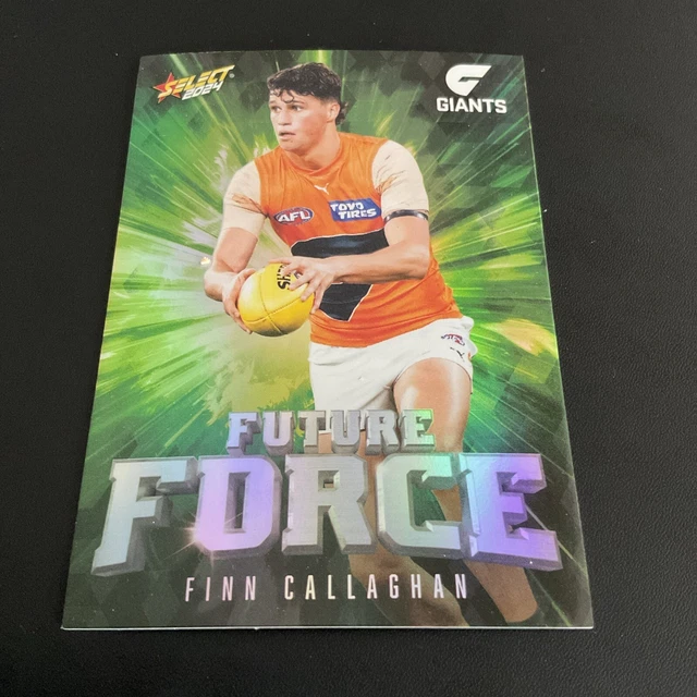 FINN CALLAGHAN 2024 Select AFL Footy Stars Green Future Force Card
