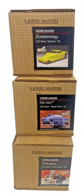 SET OF 3 Testors Model Master esin  Custom Kits Zoomerang  Del Aire 33 Rodney 2