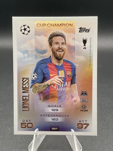 Messi Topps LIONEL MESSI CUP Champion Topps Match Attax 2025/2026 Barcelona 25/26 ...