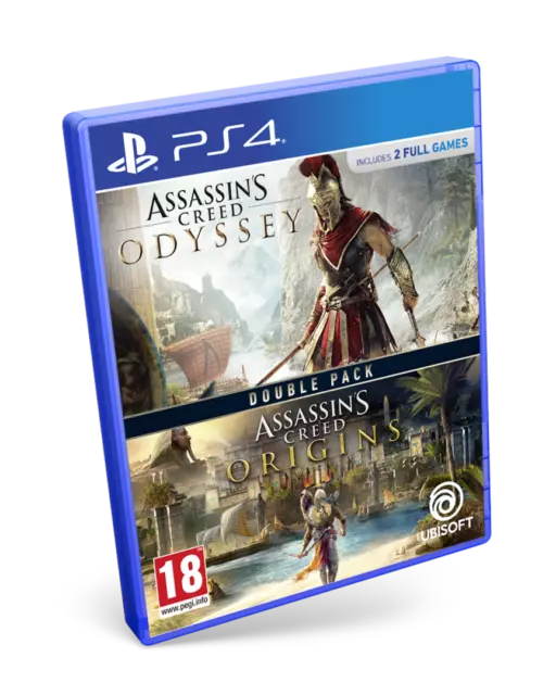 Double Pack ASSASSINS Creed Odyssey + Assassin’s Creed Origins PS4 ESPAÑOL NUEVO