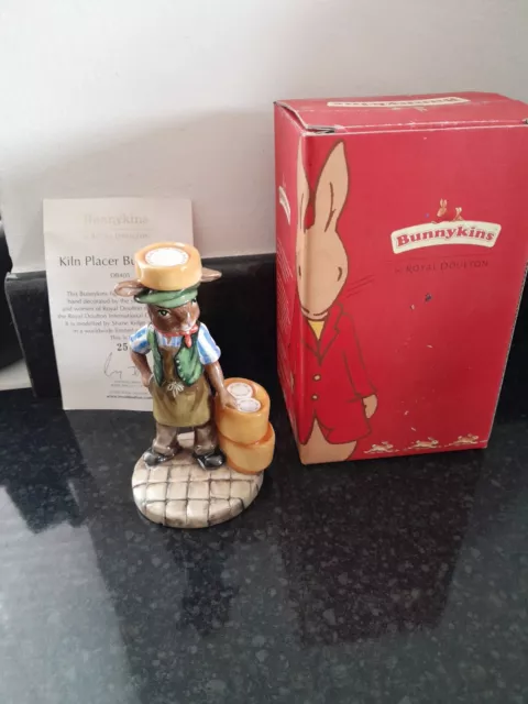 Royal Doulton Kiln Placer Bunnykins Limited Edition  DB405 NEW With Box And Cert