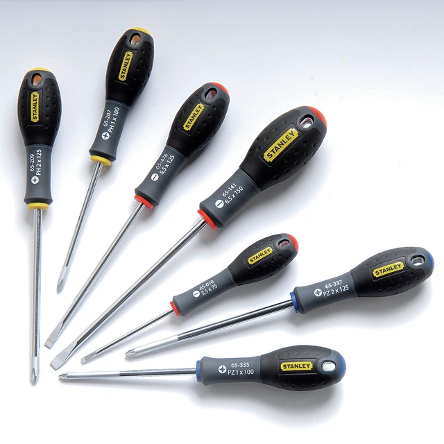 STANLEY 0-65-438 Jeu De Tournevis Fatmax - Jeu 7 Pièces Plate / Pozidr