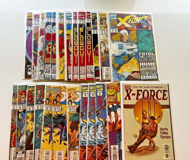Marvel Comics: X-Force Lot of 25, VG/VF Bagged and Boarded