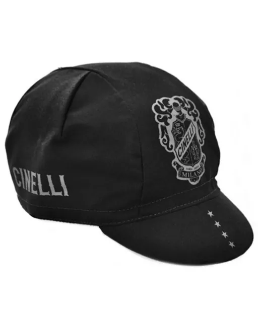 Cinelli Crest Cap Cycling, Black (One Size)