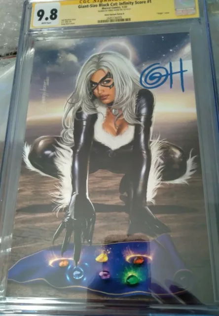 Sold Out - Giant-Size Black Cat: Infinity Score #1 - Signed Virgin CGC 9.8