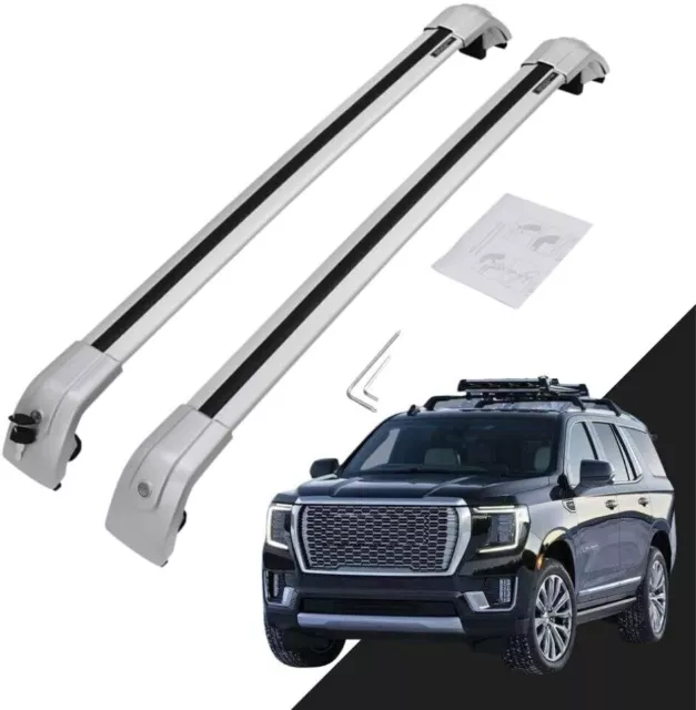 2Pcs Cross Bars Crossbars Fits for Cadillac Escalade 2021-2023 Roof Rail Racks