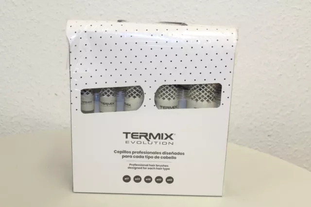 Termix  Evolution Professional Hair Brush Haarbürsten 5er Set Soft Neu MwSt