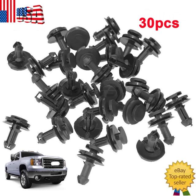30x Front Bumper Air Dam Deflector Retainer Clip For Chevy Silverado 1500 HD