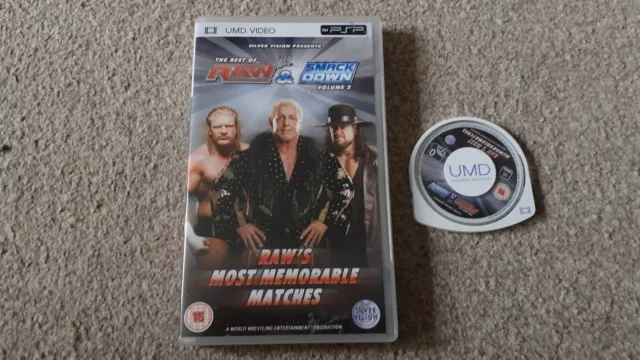 Sony PSP film UMD smackdown vs raw volume 2 raws most memorable matches