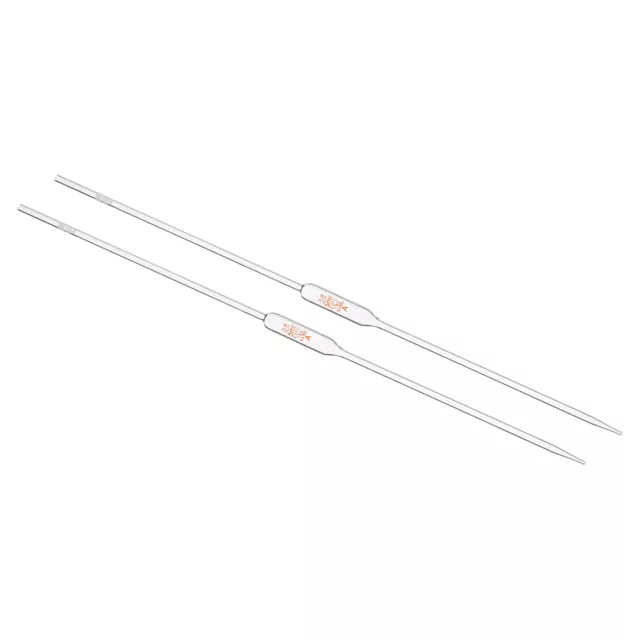 5mL High Dropper Pipettes, 2 Pack 3.3 Borosilicate Glass Pipettes, Clear