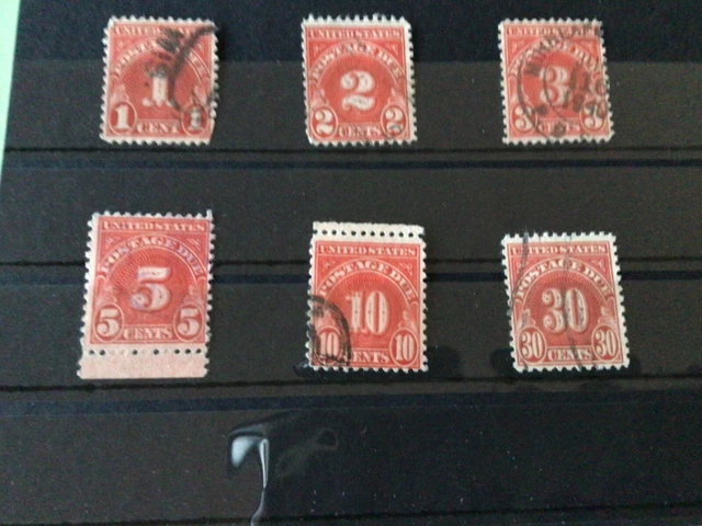 Uunited States postage due used  stamps   Ref A4717