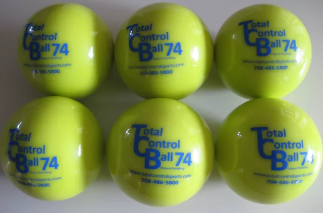 3 Pk Total Control Ball TCB 74 Baseball Weighted Training Hitting