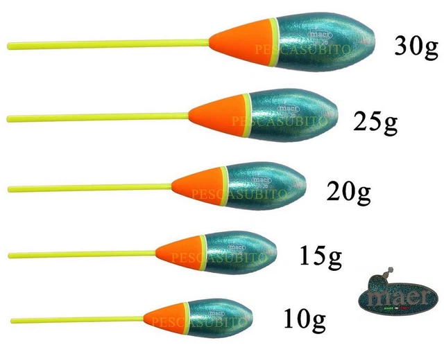 Bombarda Galleggiante Piombata Per Pesca - Trota Lago E Aguglie Mare Grammature Multiple - Foto 3