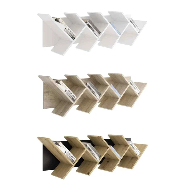 Libreria geometrica FMD scaffale verticale scaffale a parete scaffale a più scelta FMD