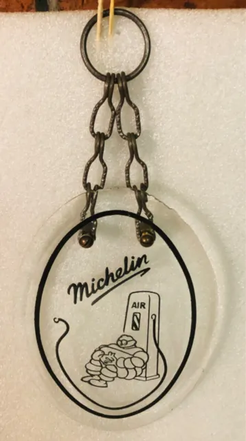 Rare 1954 Michelin Glass Sign!