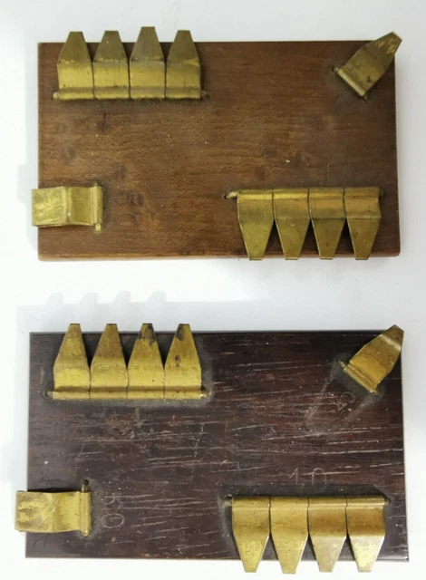 Lot de 2 Anciens compteurs de points bridge cartes point jeux