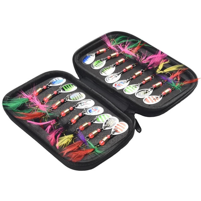 Lotto 40 Ganci Minnow – Crankbait Vibranti Per Pesca In Acqua Dolce E Salata | Affondamento Neutro 0-2m, Multicolore