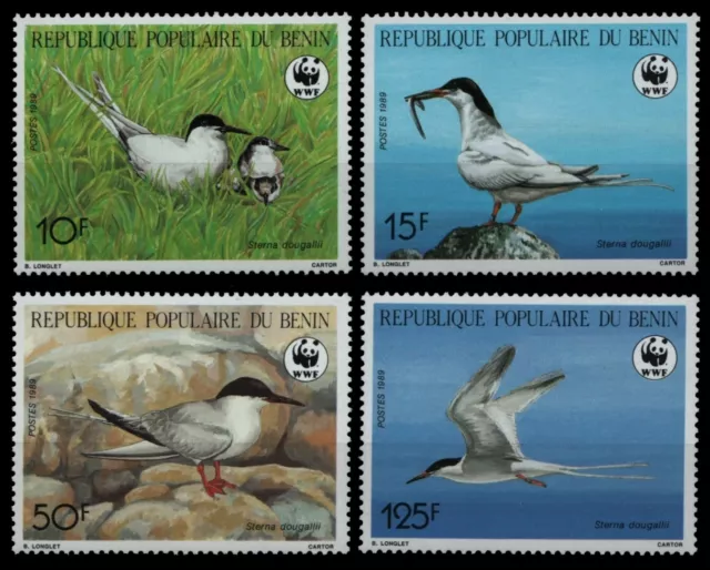 Benin 1989 - Mi-Nr. 476-479 ** - MNH - Vögel / Birds